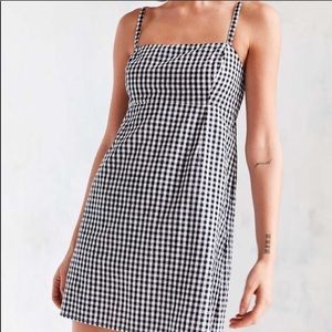 Gingham mini dress